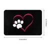 Dog Bathroom Rugs I Love My Dog Paw Heart Bath
