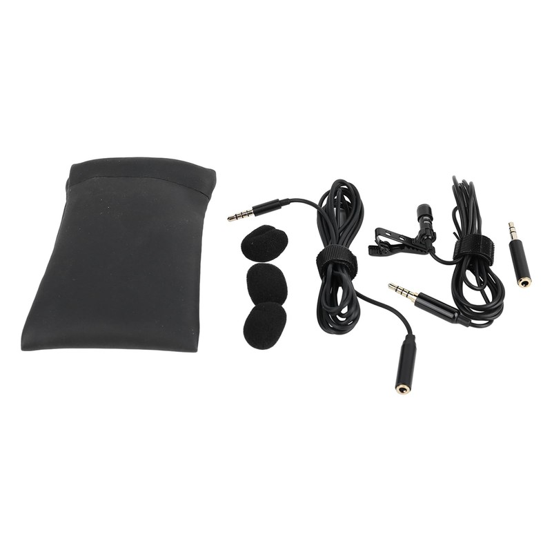 Professional Lavalier Microphone, 360 Degree Omnidirectional Lapel Microphone, Clear Sound