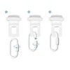 Helunsi Canopy Kit, White Canopy Light Kit, 5-3/8" Dia Canopy