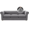 H.VERSAILTEX 4 Piece Stretch Chesterfield Couch Covers for 3 Cushion