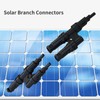 Cleqee MC4 Solar Panel Connector Y Shape MC4 Connector Solar
