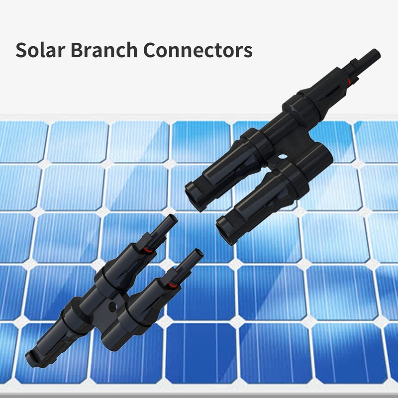 Cleqee MC4 Solar Panel Connector Y Shape MC4 Connector Solar