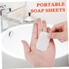 SUPVOX 3pcs Travel Soap Sheets Disposable Soap Paper for Hand