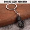 VODAFQS Set of 2 Key Fob Stainless Steel Boxing Gloves