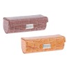Estuche De Lápiz Labial Individual De Pu Marrón Anaranjado