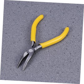 SEWACC 3pcs Grip Bent Nose Pliers Jewelry Tool with Flat Jaw for Crafts Comfortable Grip for Wire Work Beading and Jewelry Repair