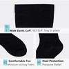 Zingso Wide Calf Compression Socks for Women and Men, 2