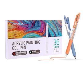 Ddaowanx 36 Pcs Acrylic Colored Pens Set,Fine Point Acrylic Paint Gel Pens