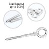 Boerni Hammock Set, 3 Eye Shaped Screws with 3 Carabiner