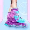 LOCAVUN Adjustable Light up Inline Skates for Kids, Better Protection
