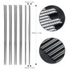 AOOSY 5 Pairs Stainless Steel Chopsticks,Premium Reusable Metal Chopsticks,Dishwasher Safe