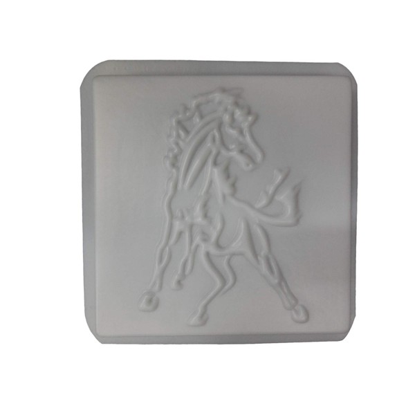 Square Horse Stepping Stone Concrete or Plaster Mold 1187