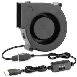 AmRunJe 75mm x 30mm USB Blower Fan 5V Turbine Centrifugal Blower Fan for Cooling DIY Computer Case PC 3D Printer Electronics Cabinet Helmet Laptop Game Consoles