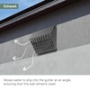 Vent Systems 4" Inch Exhaust Vent Cover with Rubber Gasket