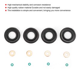 Yctze Injector Seals Fuel Injector Washer O?Ring 6C1Q?6K780?AB, Fits Transit MK7 2.2 2.4 3.2 TDCi Fuel Injection Seals Sealing Ring Kit