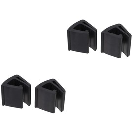 Kisangel 2 Pairs Golf Cart Windshield Retaining Clamps Replacement Fixing Clips Durable Windshield Clips for Secure Fit and Improved Stability Black Pair for Golf Cart Accessories