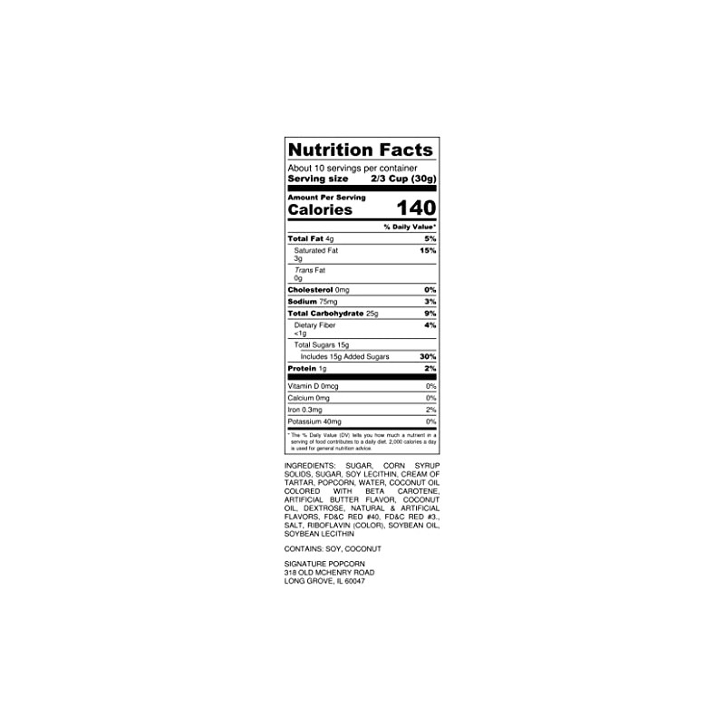 Signature Popcorn, 3-Pack Large Resealable Bags, Strawberry, Gourmet Popcorn Snack,