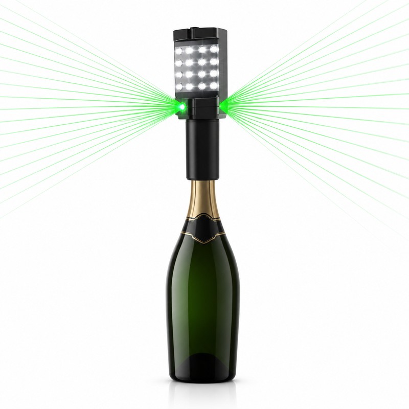 Rechargeable LED Strobe Baton for Party Decor – Aluminum Flashing