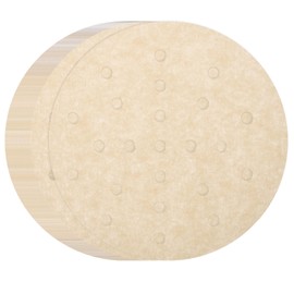 QUARKZMAN Pack of 100 Air Fryer Liners, 6 Inch Round Bamboo Damper Liner with Holes, Non-Stick Perforated Parchment Paper, Disposable Damper Paper for Air Fryers Steamer Basket, Brown