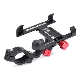 XINZY Strong Aluminum Alloy Bike Phone Mount Bicycle Motorcycle Phone Holder 360° Rotation Adjustable Phone Cradle 31.8mm Handlebar