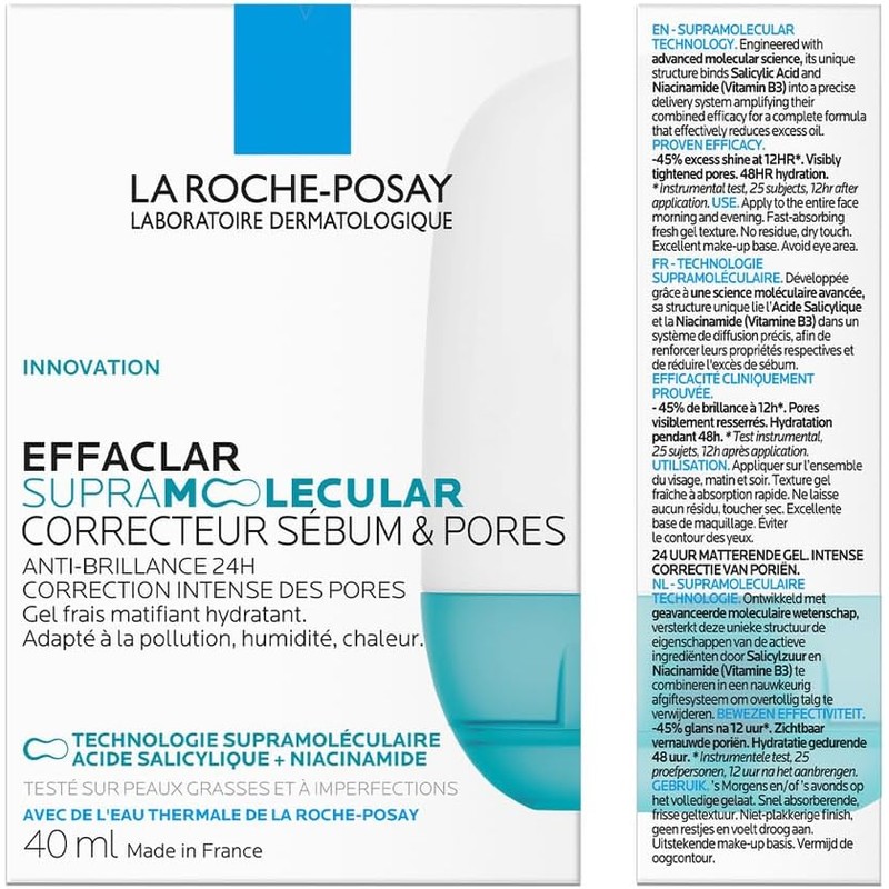 La Roche-Posay Effaclar Supramolecular Corrector para Poros y Sebo 40ml