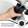 ZUYIST Car Bin Interior, Car Rubbish Bin with Lid, Mini