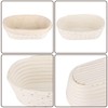 ASelected Oval Bread Rising Basket 25Cm With Scraper Brush Cloth