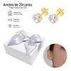 Bluelander Aretes Plata 925 Arracada Zirconia Gota Para Mujer Con