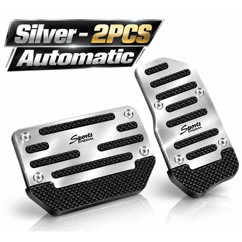 Non-Slip Aluminum Car Pedal Covers for Automatic & Manual Cars
