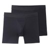Terramar Men's Silkskins 6" Boxer Briefs, Black Air Cool, 2