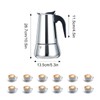 Vaolvpant 12Cup Big Belly Moka Pot Percolator Italian 600ML 20oz