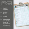 DESIGN WUNDER® Household Plan for Writing Yourself A4 [70 Sheets]