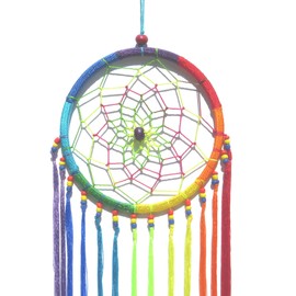 Long Threaded Rainbow Dream Catcher
