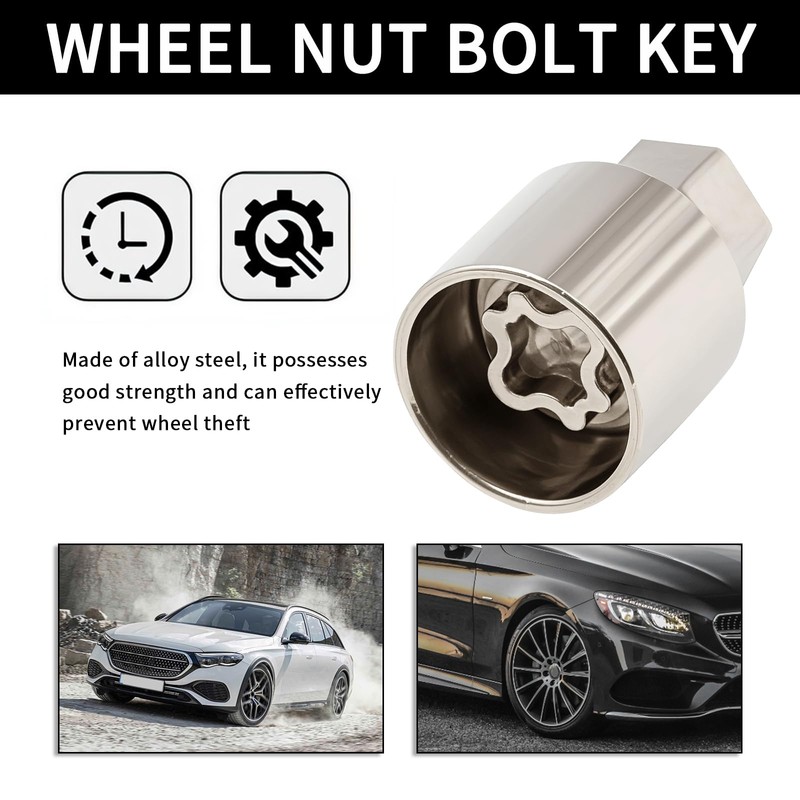 MospdyGear B66475304 Security Master Anti Theft Car Locking Wheel Nut