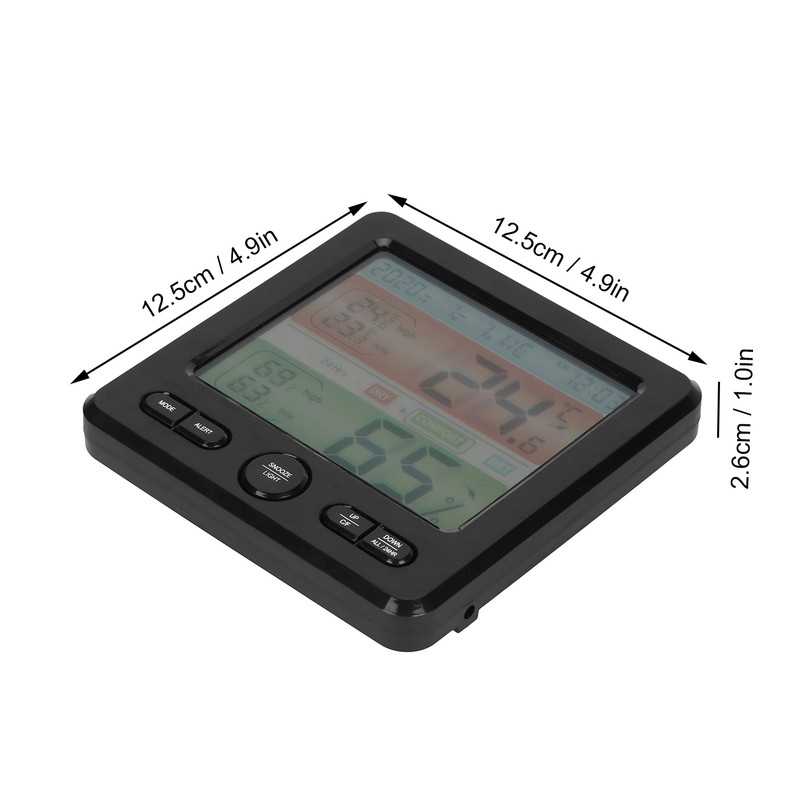 Digital Color Screen Temperature and Humidity Meter Indoor Thermometer Hygrometer