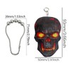 Skull Shower Curtain Hooks Set of 12, Rust-Resistant Stainless Steel