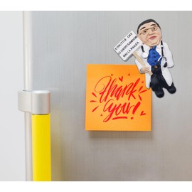 Dr. Nowzaradan 3D Resin Fridge Magnet Funny Edition Vine at the Border - 4 Versions with Intimidating Quotes for Diet - Joke Gift for Friends and Family (MOD 4)