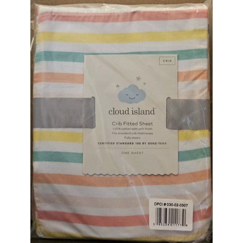 Cloud Island, Fitted Crib Sheet- *NEW*