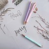 Jxueych Fancy Pastel Metal Pen Set with Inspirational Motivational Quotes