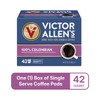 Victor Allen's Coffee 100% Colombian, Medium Roast, 80 Count, Single