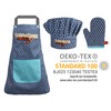 Emily´s Check Chef's Hat + Kitchen Apron + Oven Glove
