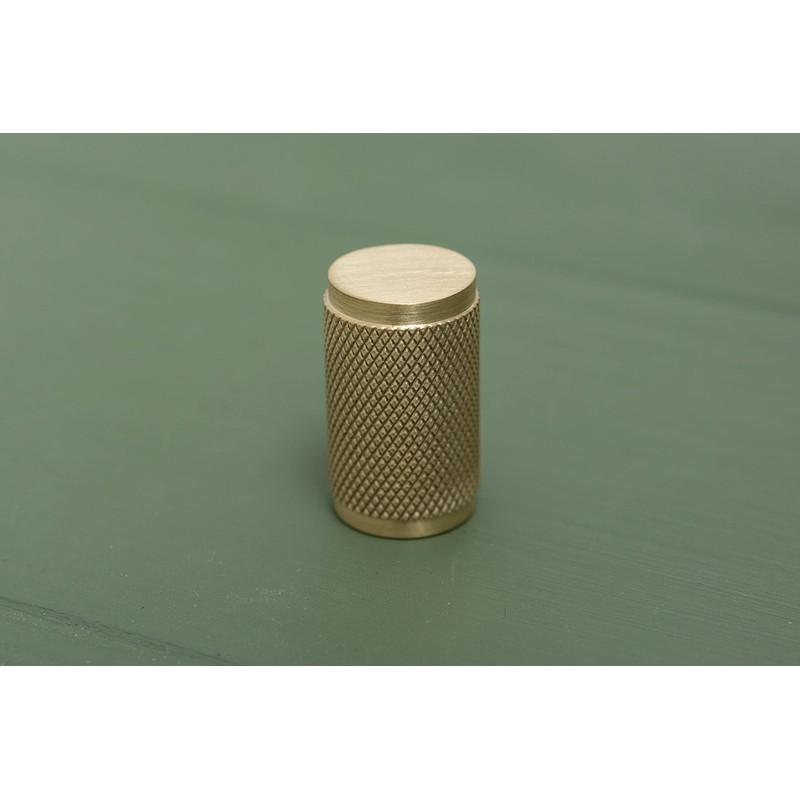 Solid Brass Knurled Pull Handles & Knobs | Kitchen Handles