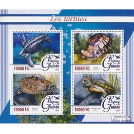 Guinea 11666-11669 Sheetlet (complete. issue) unmounted mint/never hinged ** MNH 2016 Turtles (Stamps for collectors) Amphibians/reptiles/dinosaurs
