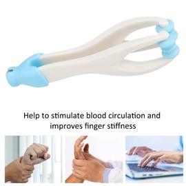 Finger Roller Massager, 2-in-1 Acuppoint Massager for Finger Joints, Stress Relief, Blood Circulation, Acupressure Massage Roller, Hand Stress Relief, Double Rubber Joint Roller Massager (Blue)