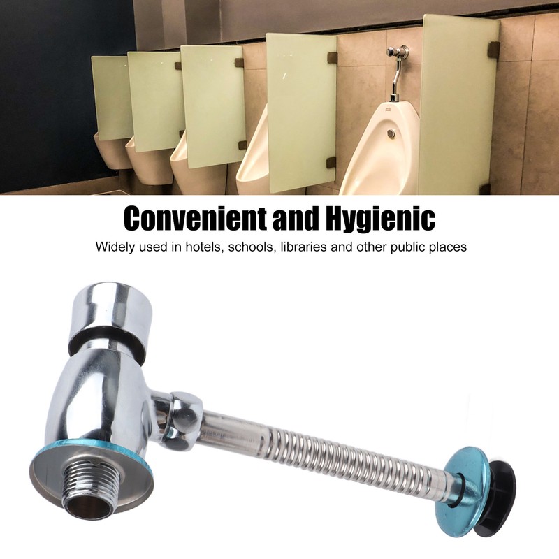 Urinal Flush Valve Push Button Rust Proof Brass Manual Toilet