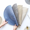 Soulnioi Cotton Place Mats Round Table Placemats 38cm Heat Resistant