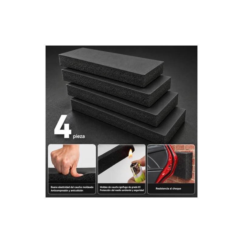 Masoe Protector de Pared de Cochera, Paquete de 4 Protectores