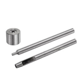 sourcing map Eyelet Hole Punch Die Tool, 5mm Grommet Setter Hollow Punch for Leather Craft Clothing Handbag Fabric Curtain Setter