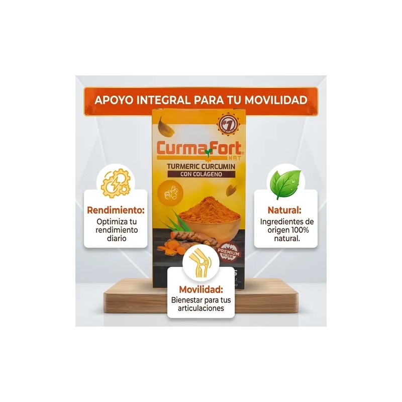 Curcuma Curmafort 30 Cápsulas De 500mg