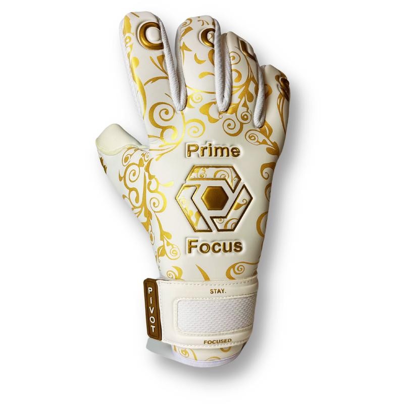 Prime Focus Goalkeeping Pivot Gold Gloves - Superior Grip &